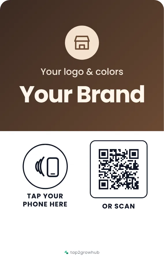 Custom card design with your own logo